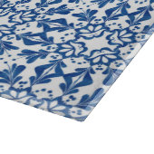 Planche À Découper Carrelage bleu en verre (Coin)