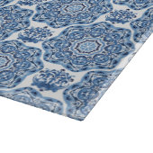 Planche À Découper Carrelage bleu en verre (Coin)