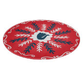 Planche À Découper Carrelage de Noël Folk Doodle Art (Coin)