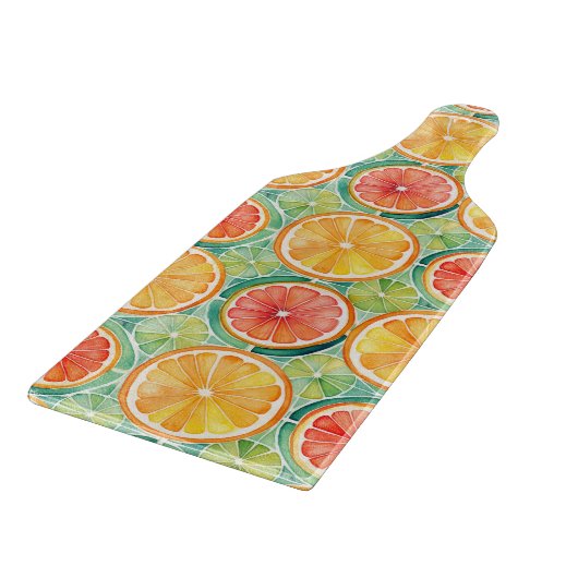 Planche À Découper Carrelage en tranches d'agrumes - Orange, citron v (Coin)