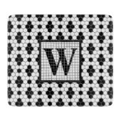 Planche À Découper Carrelage hexadécimal Impression Monogramme (Devant)