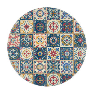 Planche À Découper Carrelage marocain coloré, magnifique motif sans s