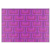 Planche À Découper Carrés à rayures roses motif (Devant)