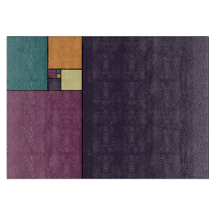 Planche À Découper Carrés d'or de rapport