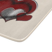 Planche À Découper Carrosserie en verre beige magique 15,2x17,8cm (Coin)