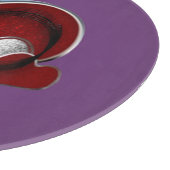 Planche À Découper Carrosserie Magique ronde en verre violet 30,4 (Coin)