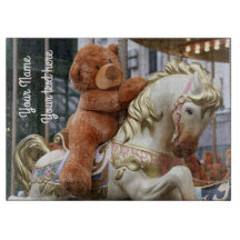 Carrousel avec ours en peluche