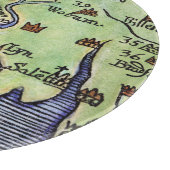 PLANCHE À DÉCOUPER CARTE 1677 DE LA NOUVELLE ANGLETERRE (Coin)