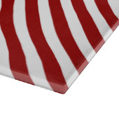 Planche À Découper Carte à découper à rayures rouges (Coin)