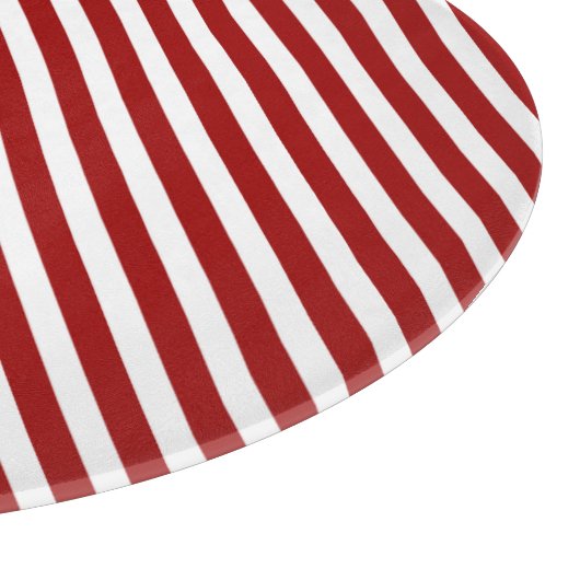 Planche À Découper Carte à découper à rayures rouges (Coin)