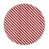Planche À Découper Carte à découper à rayures rouges (Devant)