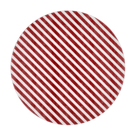 Planche À Découper Carte à découper à rayures rouges (Devant)