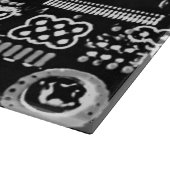 Planche À Découper Carte à découper Circuit noir et blanc 2 (Coin)
