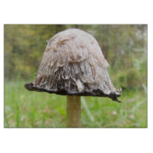 Planche À Découper Carte à découper en verre de champignon Shaggy Ink (Devant)