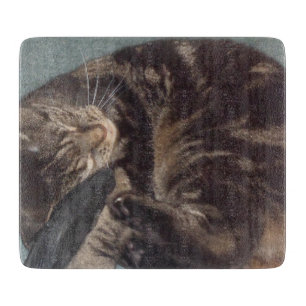Planche À Découper Carte à découper en verre décoratif Dave
