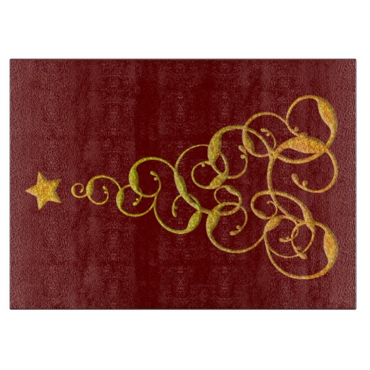 Planche À Découper Carte à découper Gold Tree (Devant)