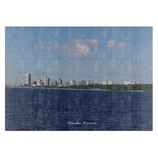 Planche À Découper Carte à découper Milwaukee Skyline (Devant)