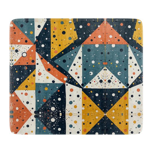 Planche À Découper Carte à découper moderne Terrazzo (Devant)