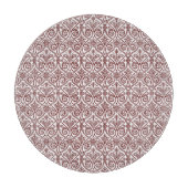 Planche À Découper Carte à découper rouge Damask (Devant)