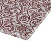 Planche À Découper Carte à découper rouge Damask (Coin)
