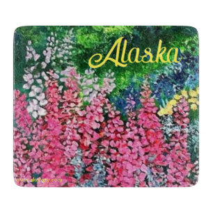 Planche À Découper Carte à découper wi_Alaska Mountains