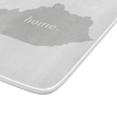 Planche À Découper Carte à la maison d'état de silhouette du Kentucky (Coin)