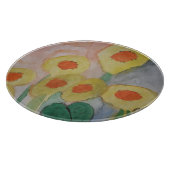 Planche À Découper Carte Abstraite de découpe des tournesols (Coin)