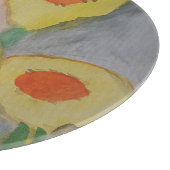 Planche À Découper Carte Abstraite de découpe des tournesols (Coin)