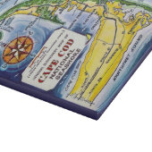 Planche À Découper Carte ancienne de Cape Cod 11x14 (Coin)