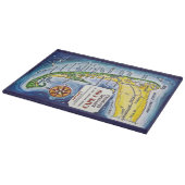 Planche À Découper Carte ancienne de Cape Cod 11x14 (Coin)