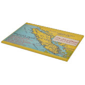 Planche À Découper Carte ancienne de l'île de Vancouver (Coin)
