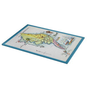 Planche À Découper Carte ancienne du Delaware Maryland