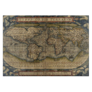 Planche À Découper Carte antique du monde