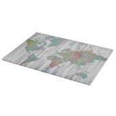 Planche À Découper Carte Boho II (Coin)