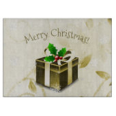 Planche À Découper Carte cadeau de Noël Or (Devant)