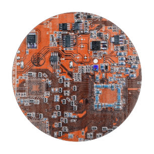 Planche À Découper Carte circuit imprimé circuit orange PCB