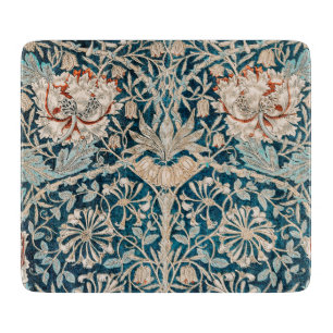 PLANCHE À DÉCOUPER CARTE DE CHOPPAGE EN VERRE : WILLIAM MORRIS