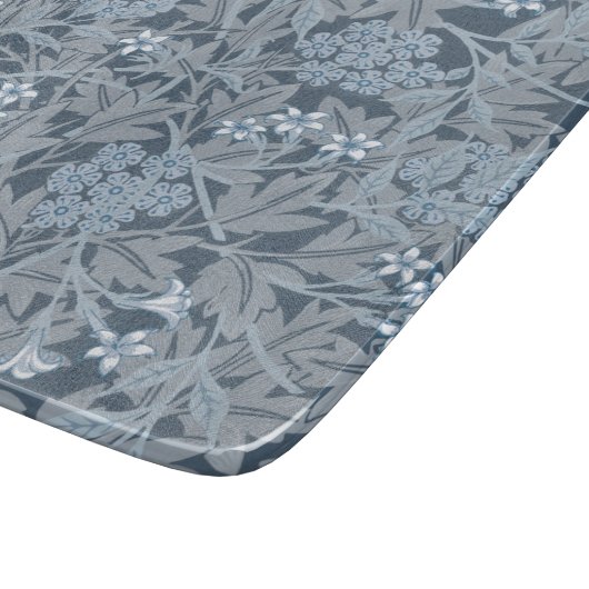 PLANCHE À DÉCOUPER CARTE DE CHOPPAGE EN VERRE : WILLIAM MORRIS : JASM (Coin)