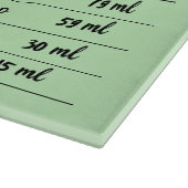 Planche À Découper Carte de conversion verte Mesure de la cuisine (Coin)