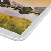 Planche À Découper Carte de coucher de soleil près des cabanes (Coin)