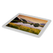 Planche À Découper Carte de coucher de soleil près des cabanes (Coin)
