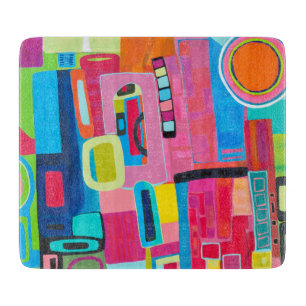 Planche À Découper Carte de coupe en verre de 6 x 7 déco