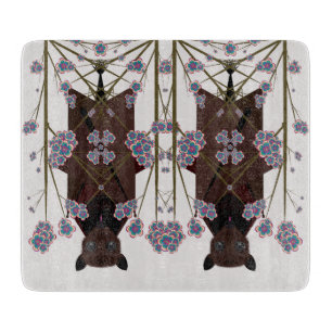 Planche À Découper Carte de coupe en verre Fox volant