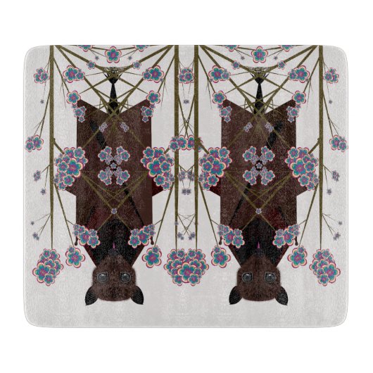 Planche À Découper Carte de coupe en verre Fox volant (Devant)