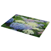 Planche À Découper CARTE DE COUPE EN VERRE Hydrangea Mix-15x11 (Coin)