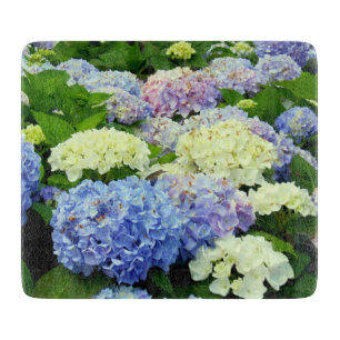 Planche À Découper CARTE DE COUPE EN VERRE Hydrangea Mix-6x7