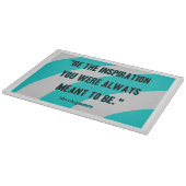 Planche À Découper Carte de coupe en verre Inspiration (Coin)