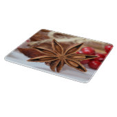Planche À Découper Carte de coupe en verre Star Anise Holiday (Coin)