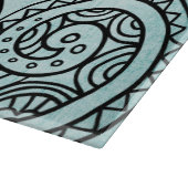 Planche À Découper Carte de coupe Motif Motif Turquoise (Coin)