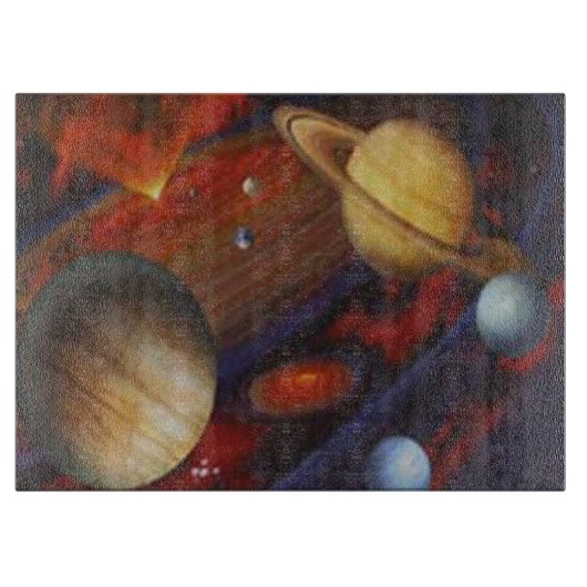 Planche À Découper Carte de coupe spatiale (Devant)